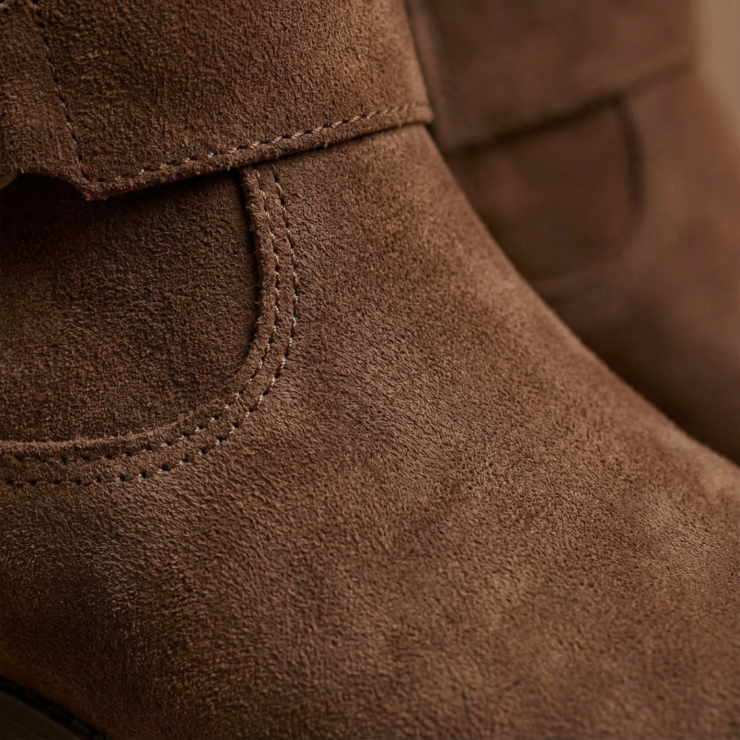 Lina | Stivali effetto camoscio comodi e caldi - Ivano.