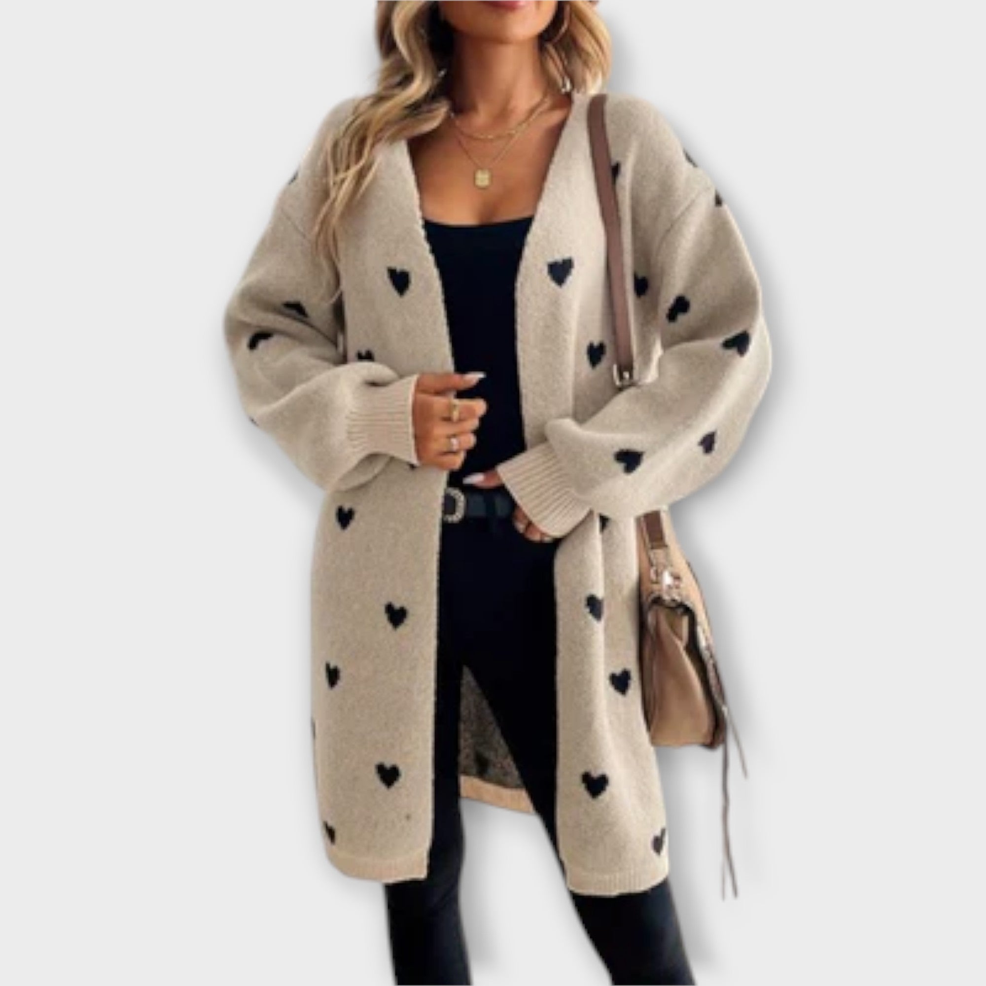 Julia - Cardigan con Motivo a Cuori - Ivano.