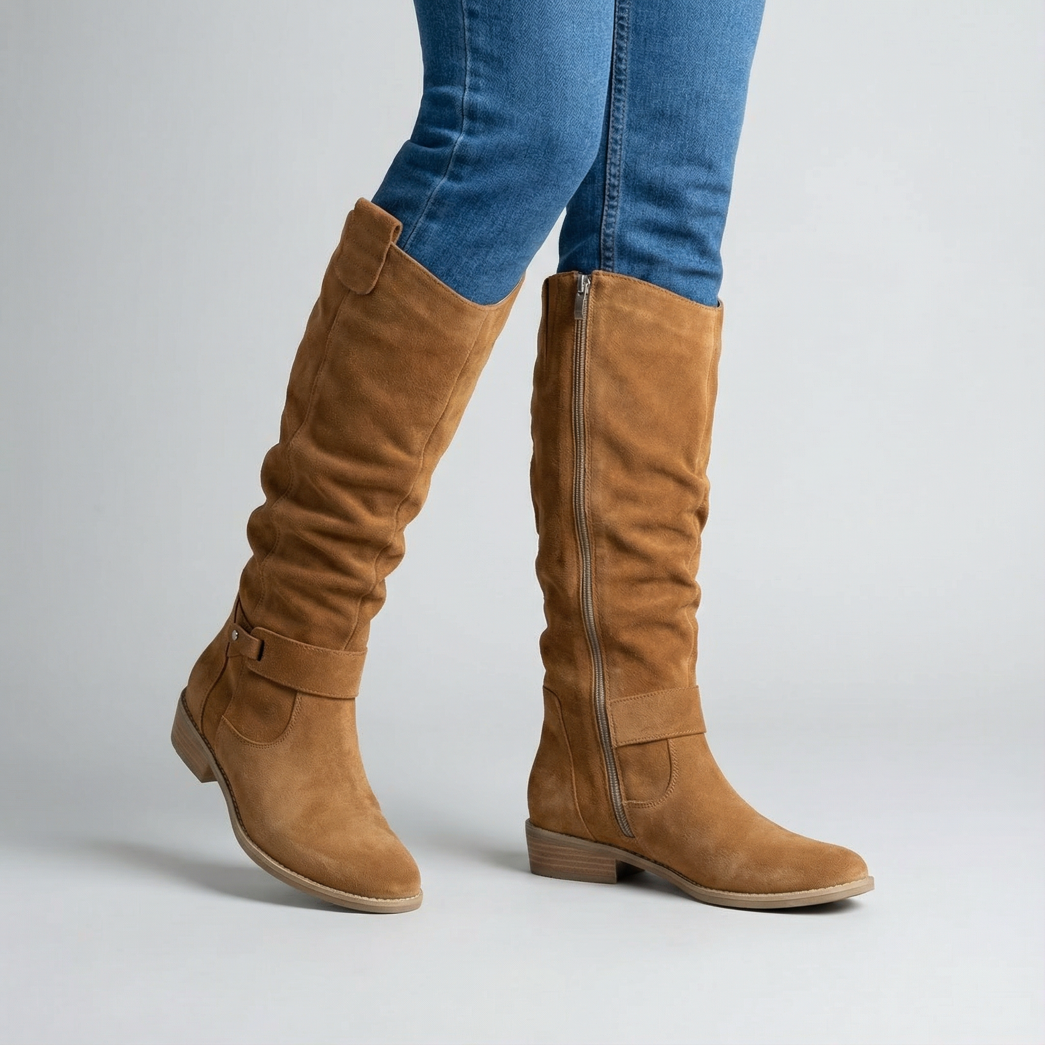 Lina | Stivali effetto camoscio comodi e caldi - Ivano.