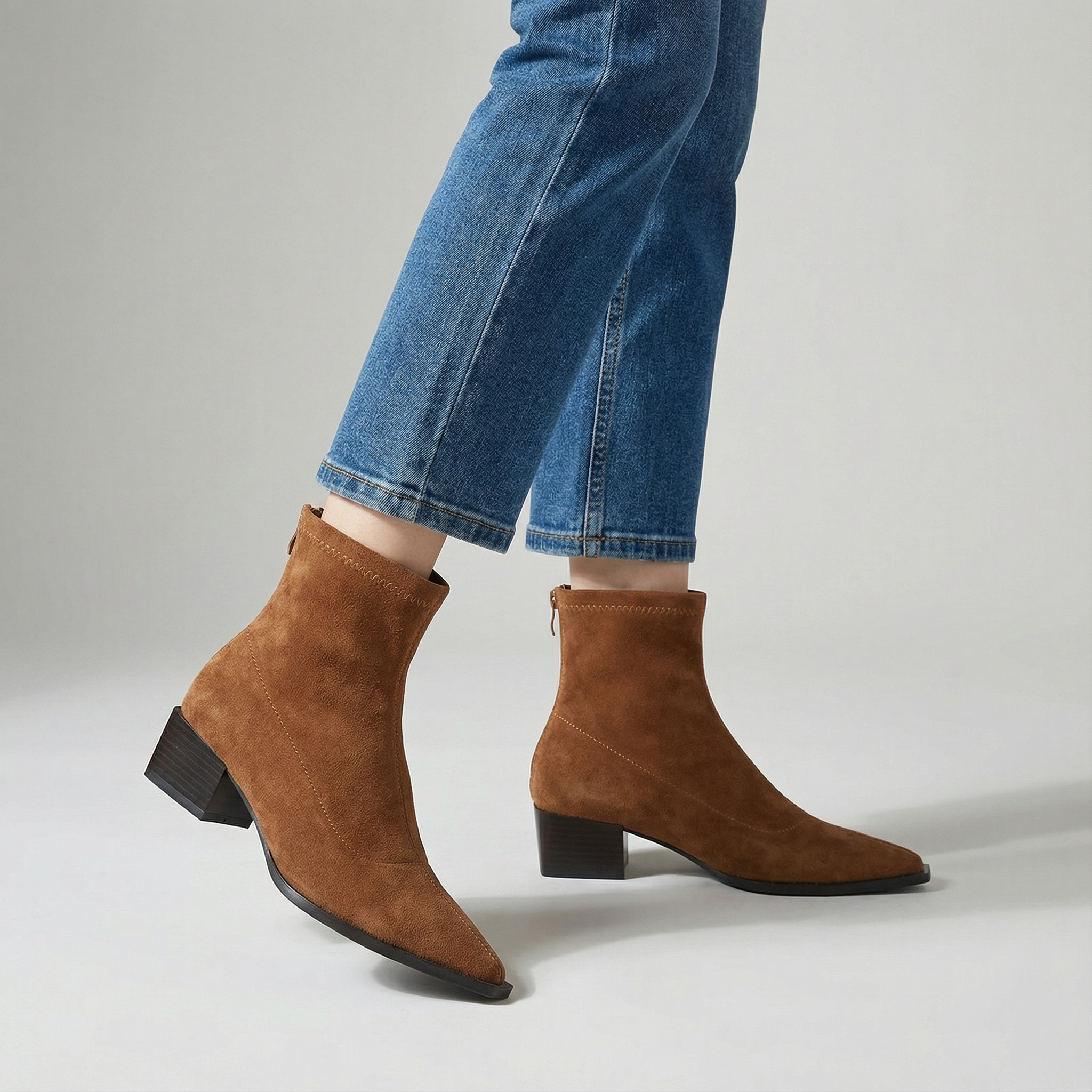 Chiara | Stivaletti Eleganti con Tacco Basso - Ivano.