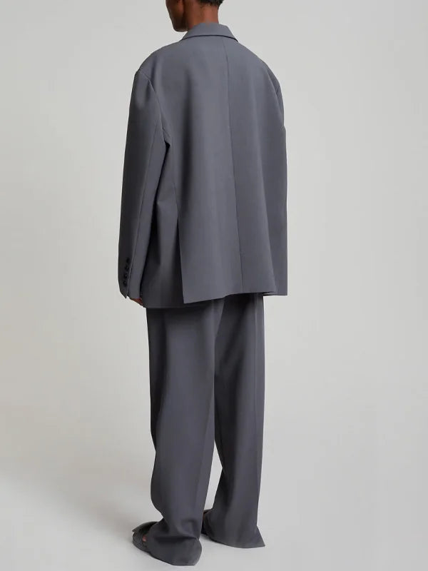 Ivano Milano™ | Blazer Grigio Oversize