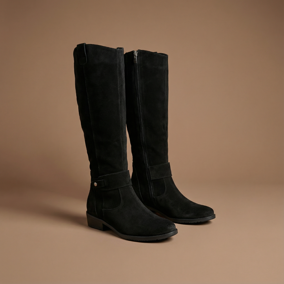 Lina | Stivali effetto camoscio comodi e caldi - Ivano.