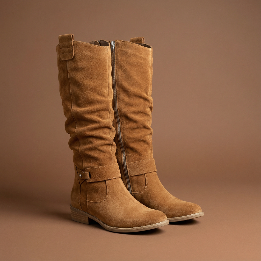 Lina | Stivali effetto camoscio comodi e caldi - Ivano.