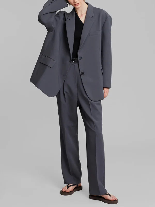 Ivano Milano™ | Blazer Grigio Oversize