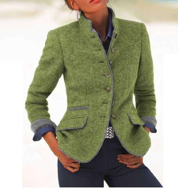 Valeria™ | Cardigan Elegante Con Colletto Alto