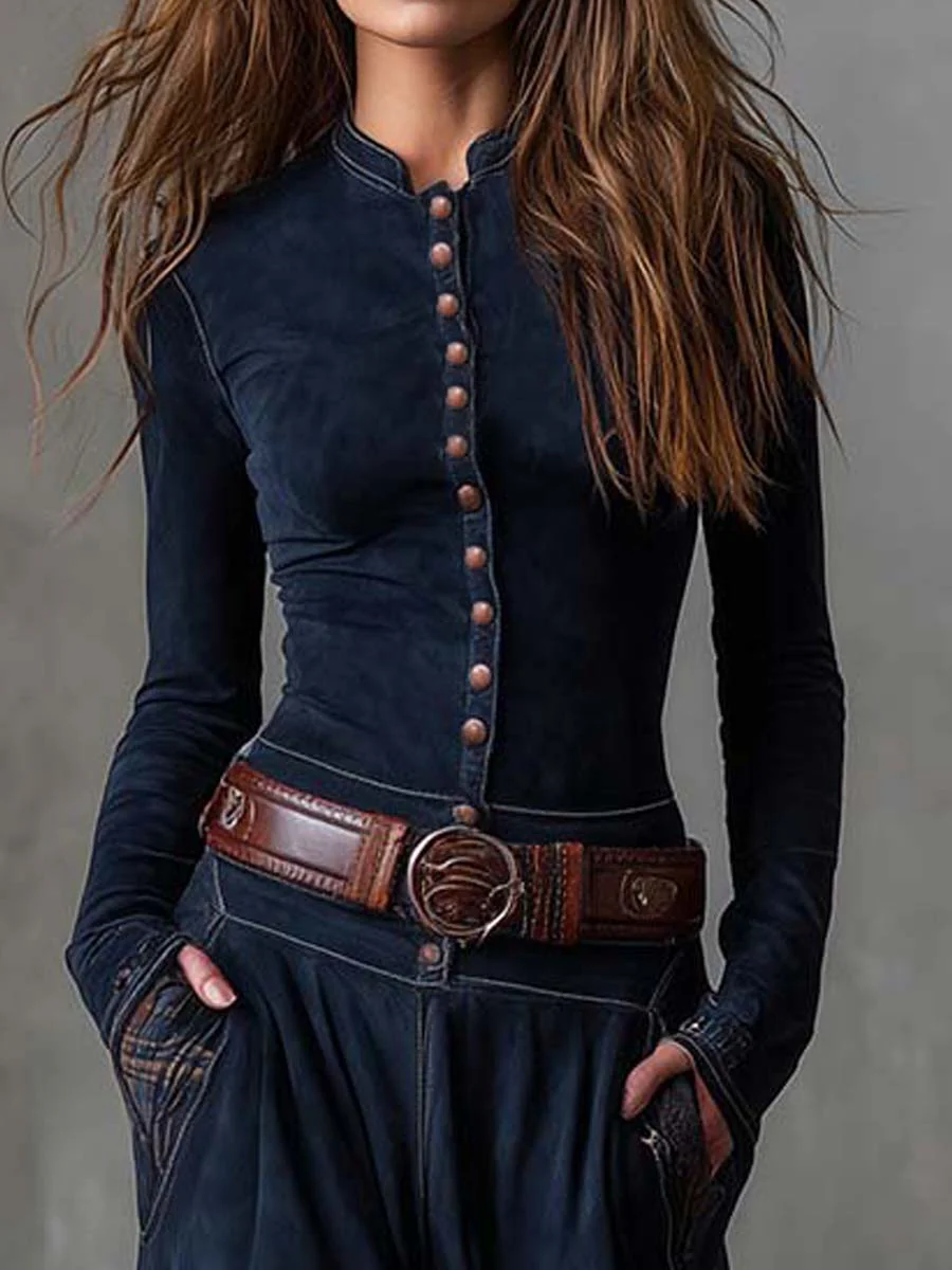 Michelle | Abito maxi scamosciato - Ivano.