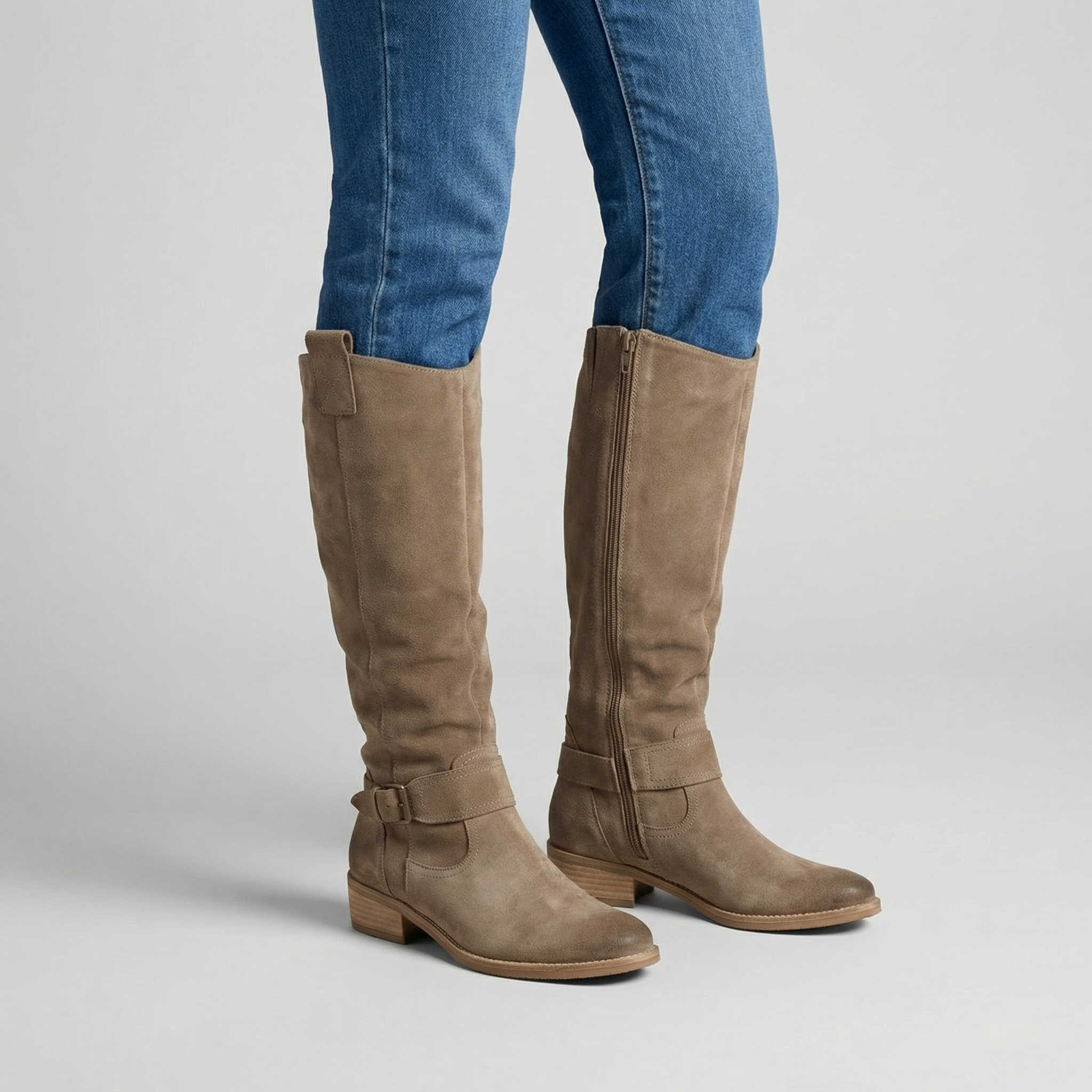 Lina | Stivali effetto camoscio comodi e caldi - Ivano.