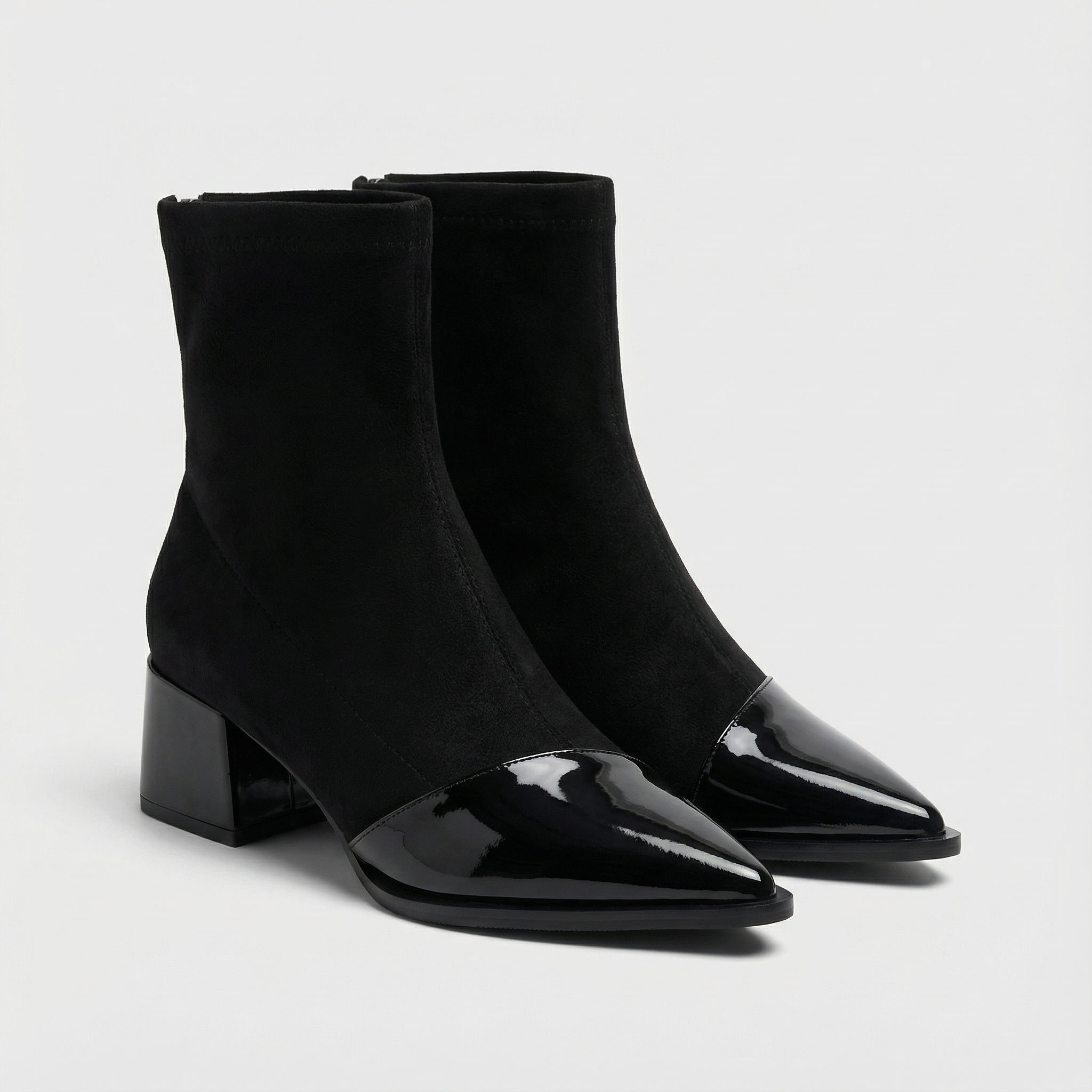 Elvira | Stivaletti Eleganti in Suede con Punta Lucida - Ivano.