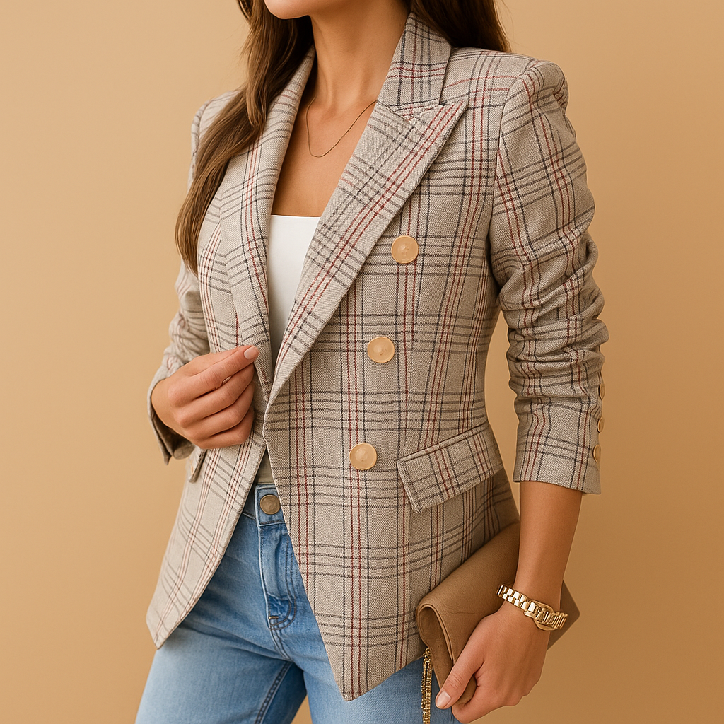 Ivano Milano™ | Blazer sagomato con dettagli eleganti per donne