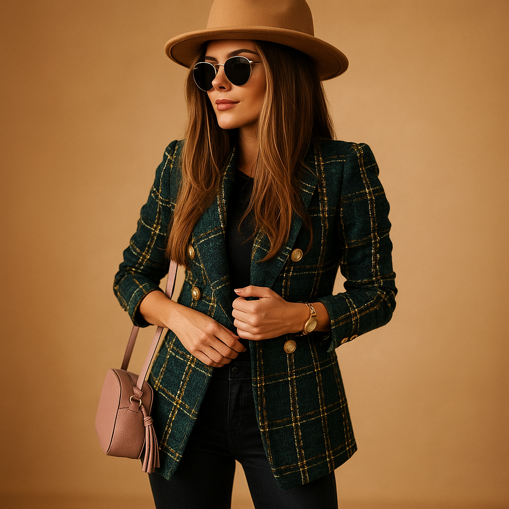 Ivano Milano™ | Blazer aderente con taglio elegante per donne