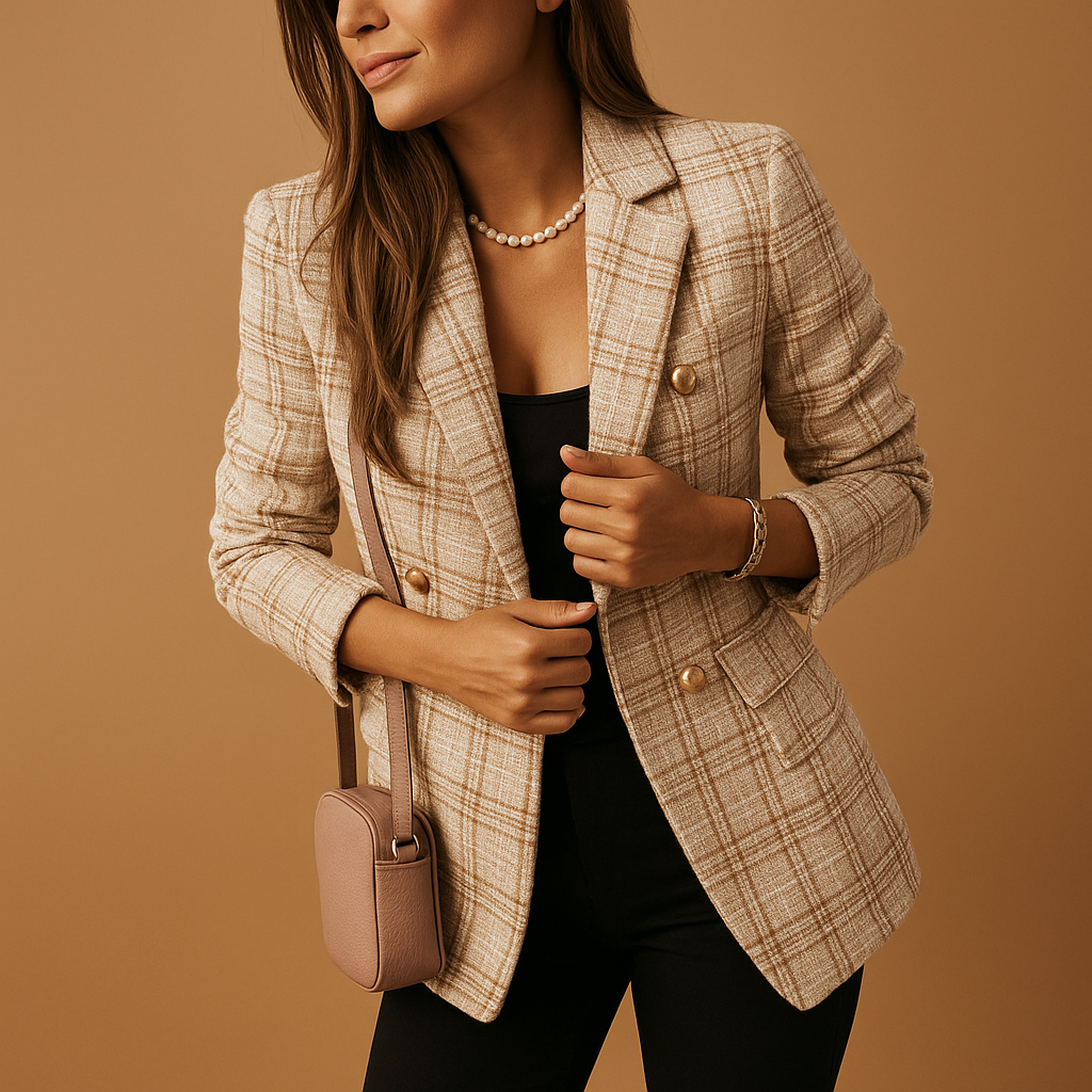 Ivano Milano™ | Blazer aderente con taglio elegante per donne