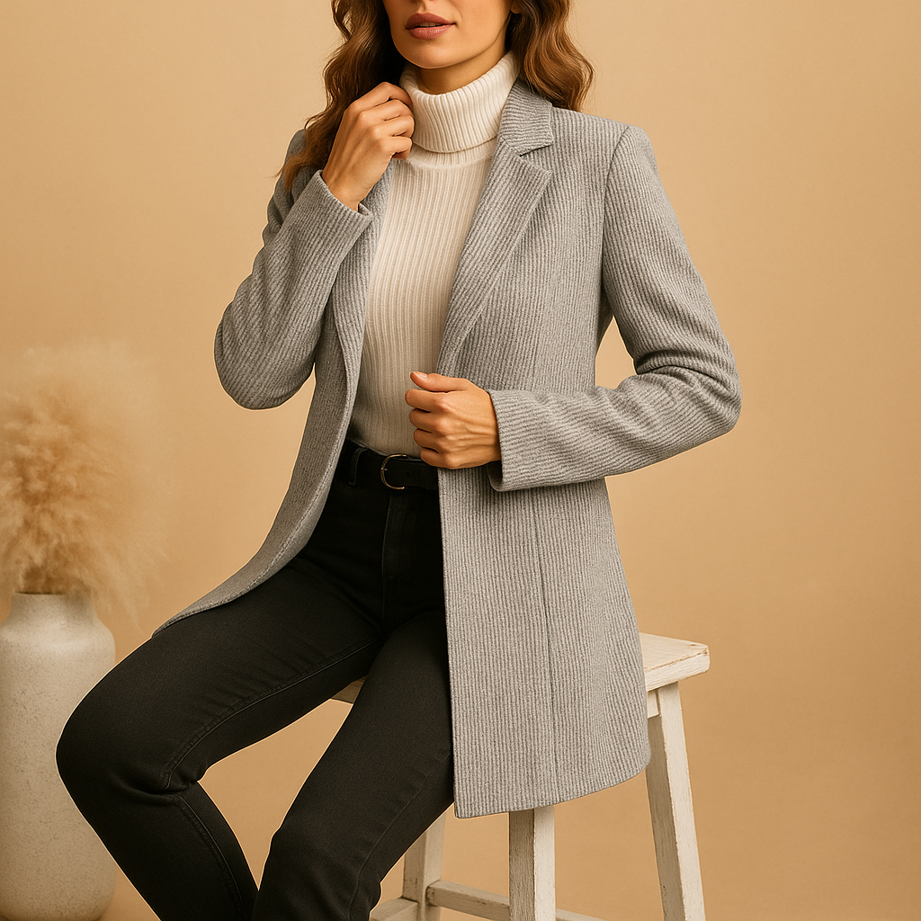 Ivano Milano™ | Blazer aderente con maniche lunghe per donne