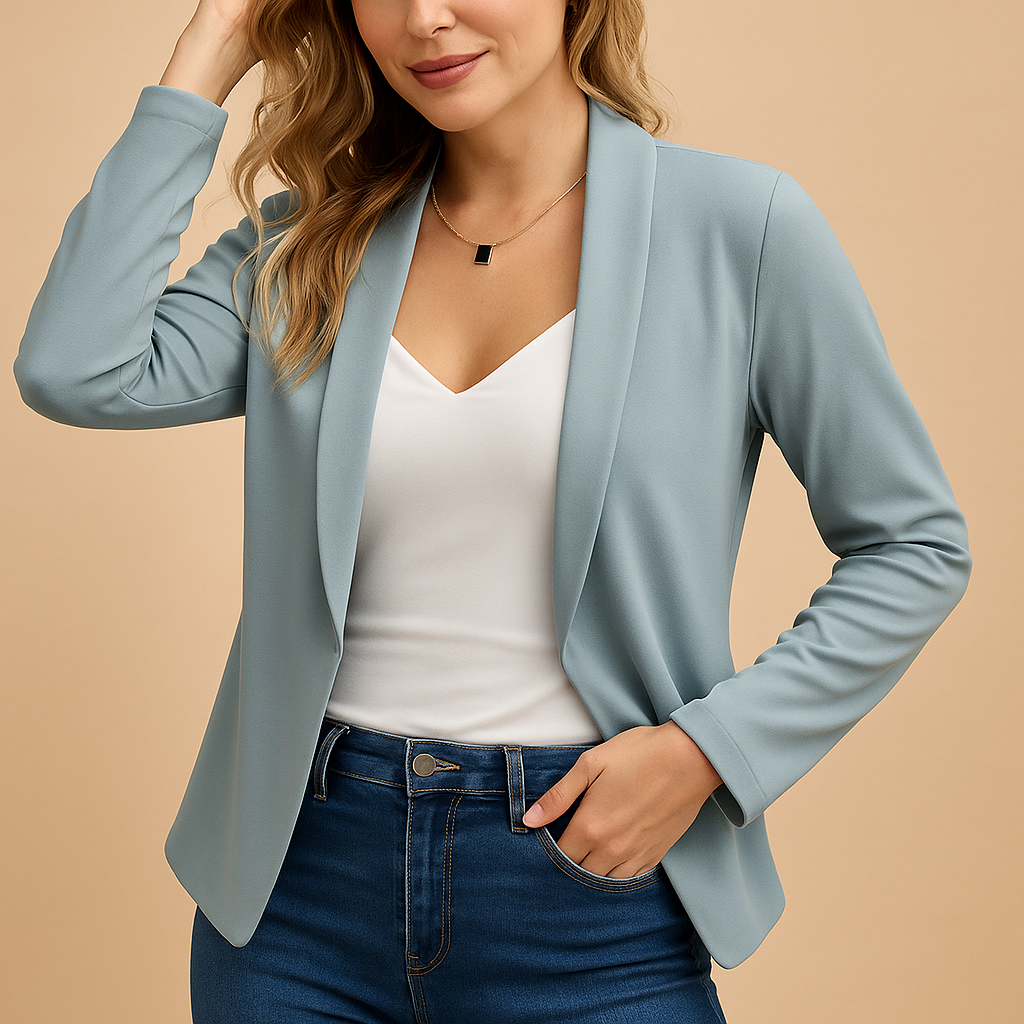 Ivano Milano™  | Blazer aperto elegante da donna con taglio moderno