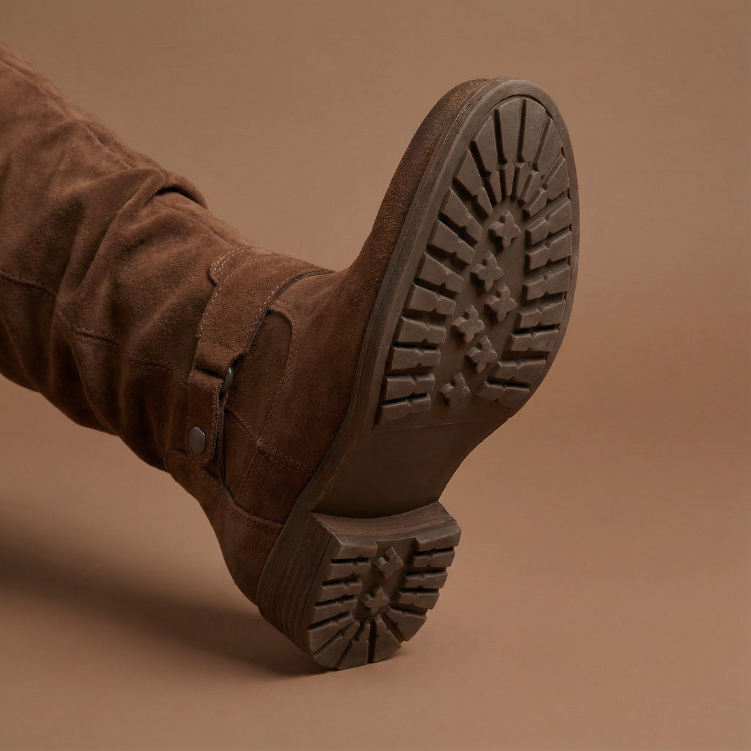 Lina | Stivali effetto camoscio comodi e caldi - Ivano.