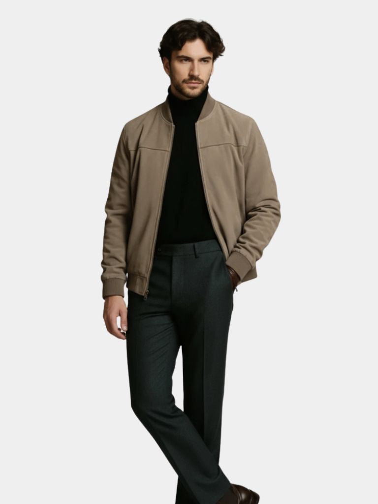 Darian™ | Giacca Bomber in Camoscio Premium - Ivano.