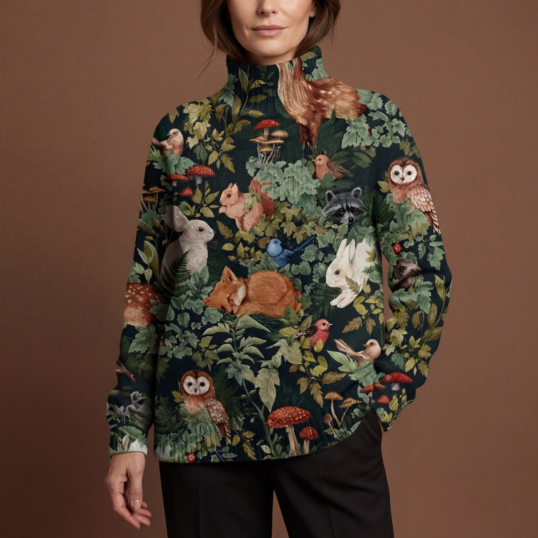 Noelia | Maglione Invernale Bosco Incantato - Ivano.