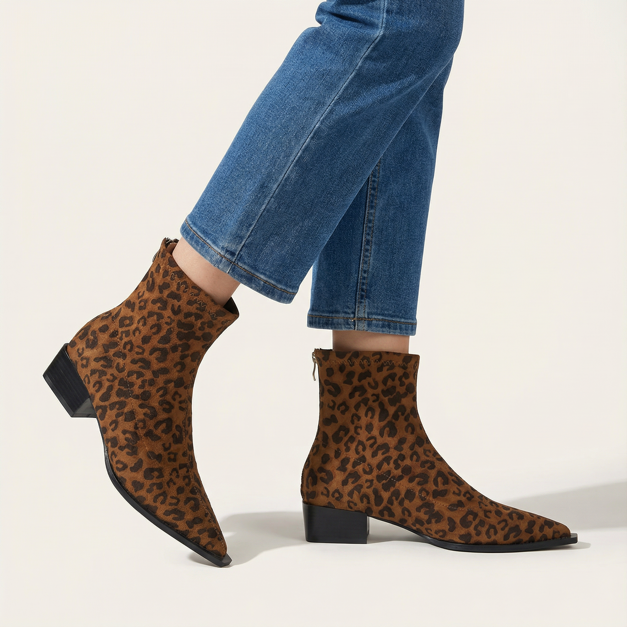 Chiara | Stivaletti Eleganti con Tacco Basso - Ivano.