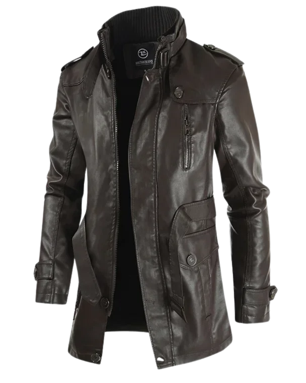 ANDRE™|GIACCA LUNGA ELEGANTE BIKER - Ivano.