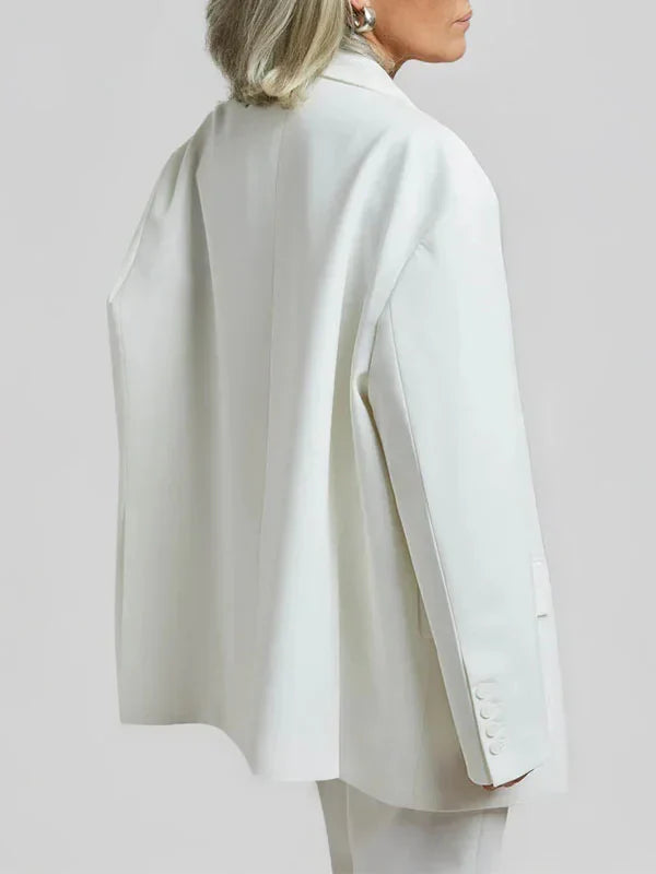 Ivano Milano™ | Blazer Oversized Clean-Line Bianco