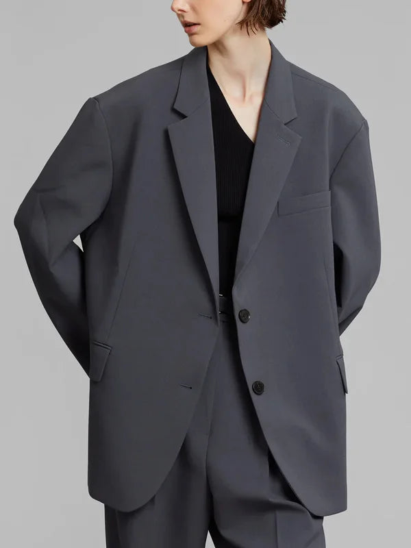 Ivano Milano™ | Blazer Grigio Oversize