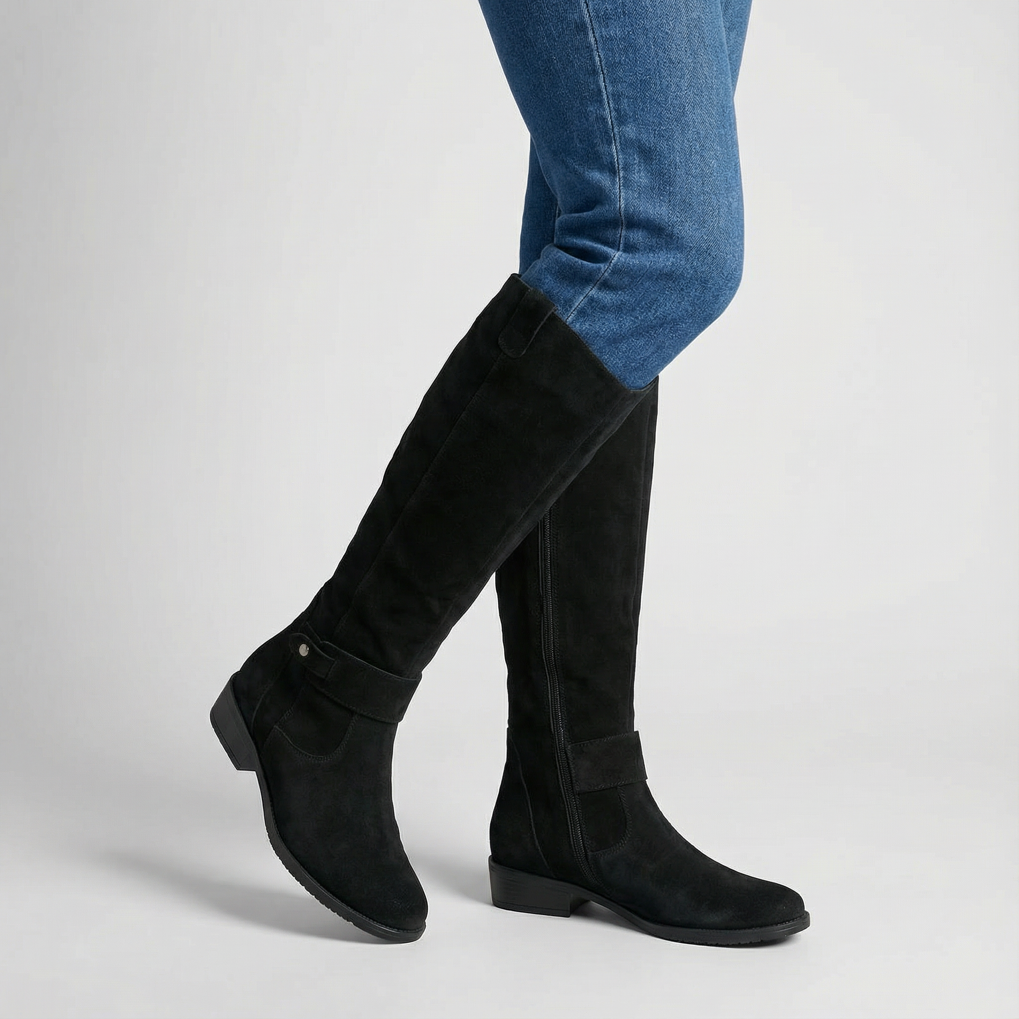 Lina | Stivali effetto camoscio comodi e caldi - Ivano.