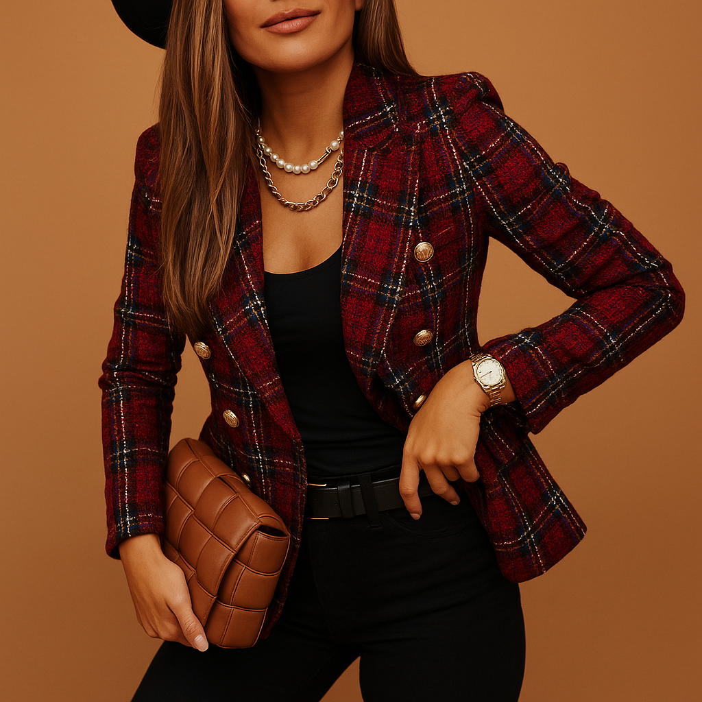 Ivano Milano™ | Blazer aderente con taglio elegante per donne