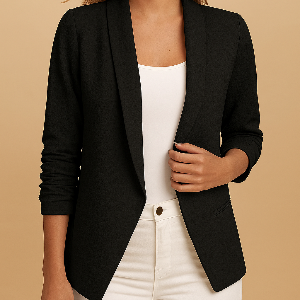 Ivano Milano™ | Blazer aperto con taglio elegante per donne